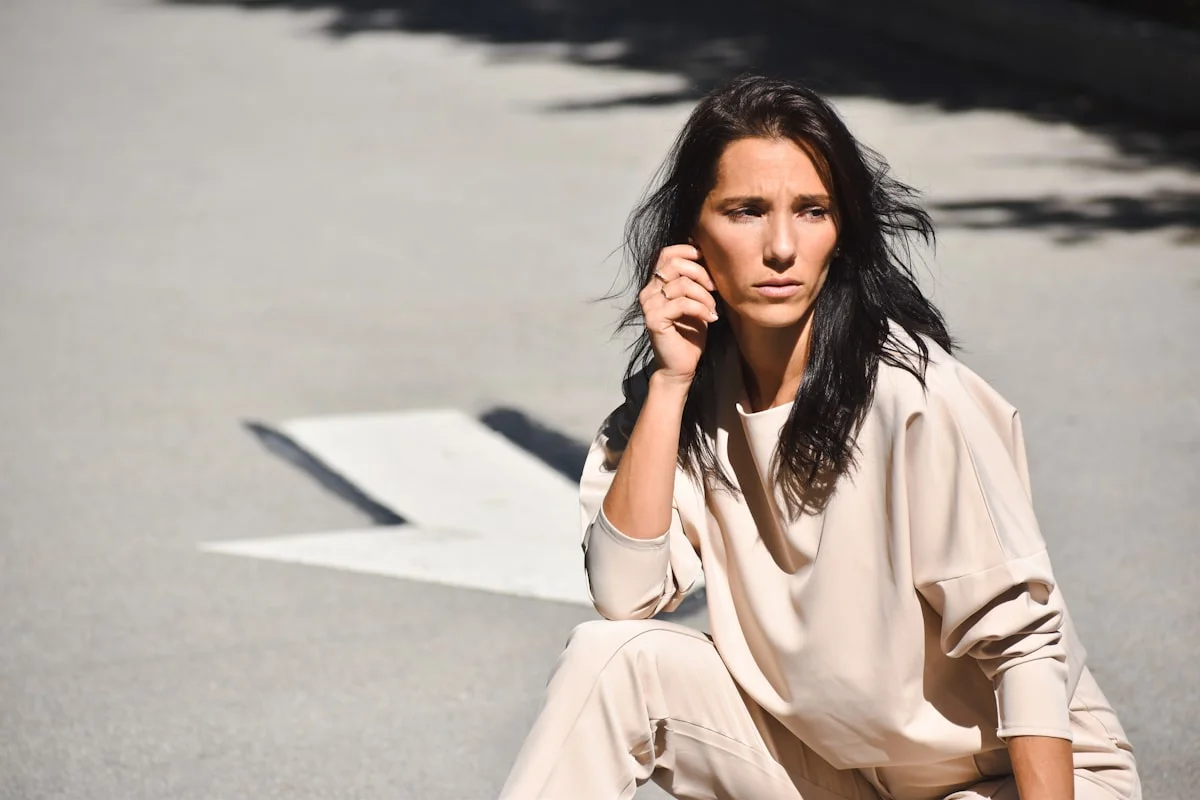 Clean girl aesthetic outfit with neutral tones and minimalist tailored pieces