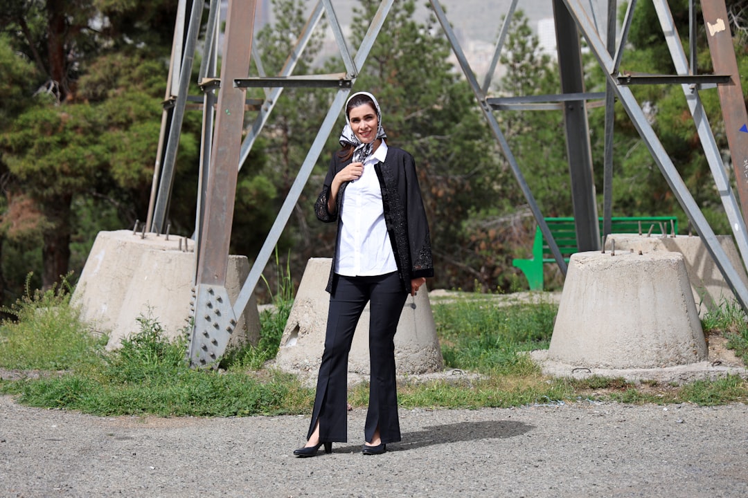 Structured blazer professional outfit for apple shape