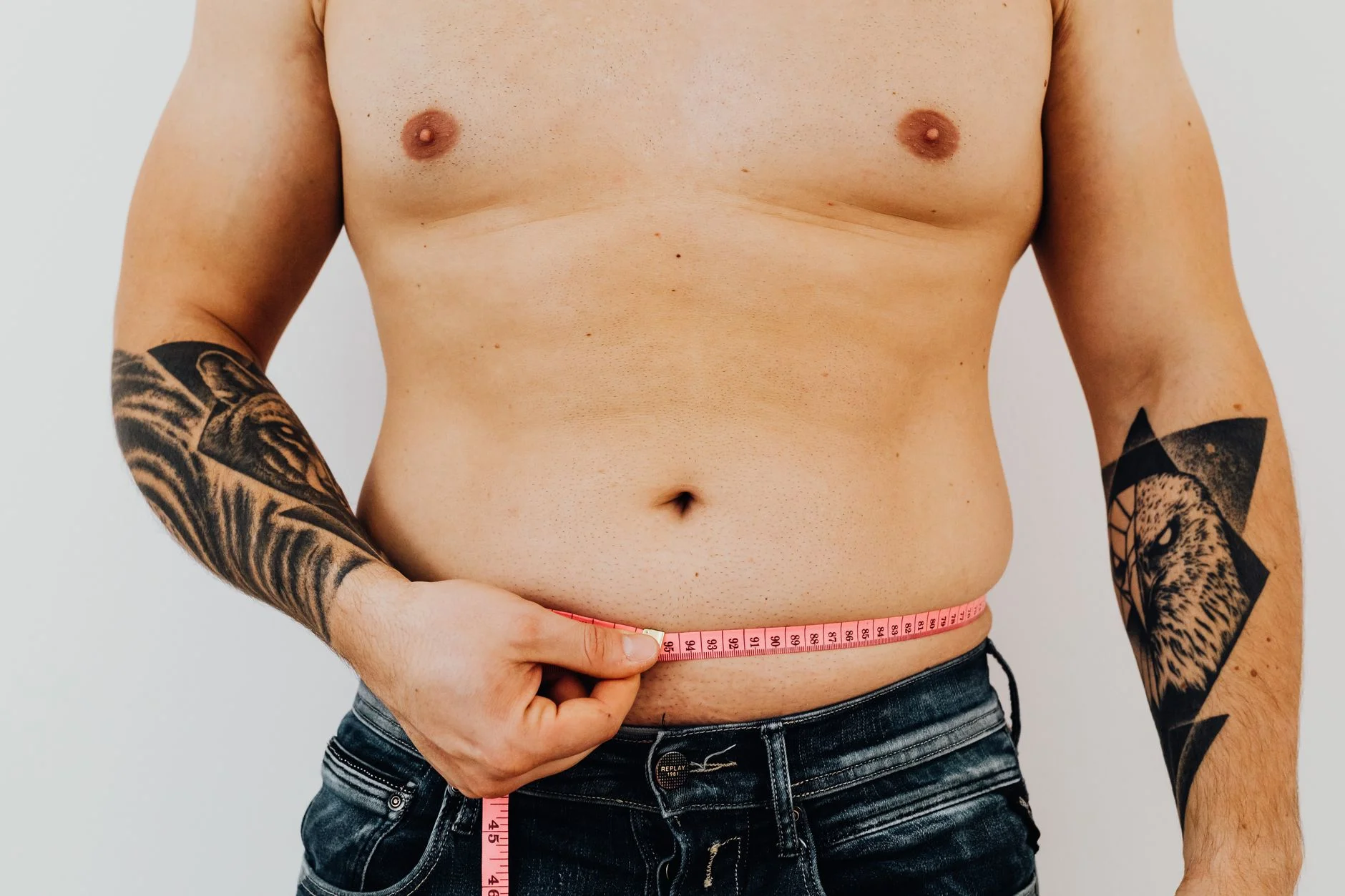 Male body type calculator measurement guide