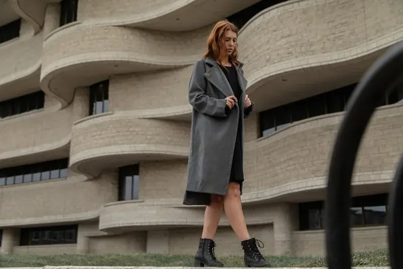 Women's wool overcoat