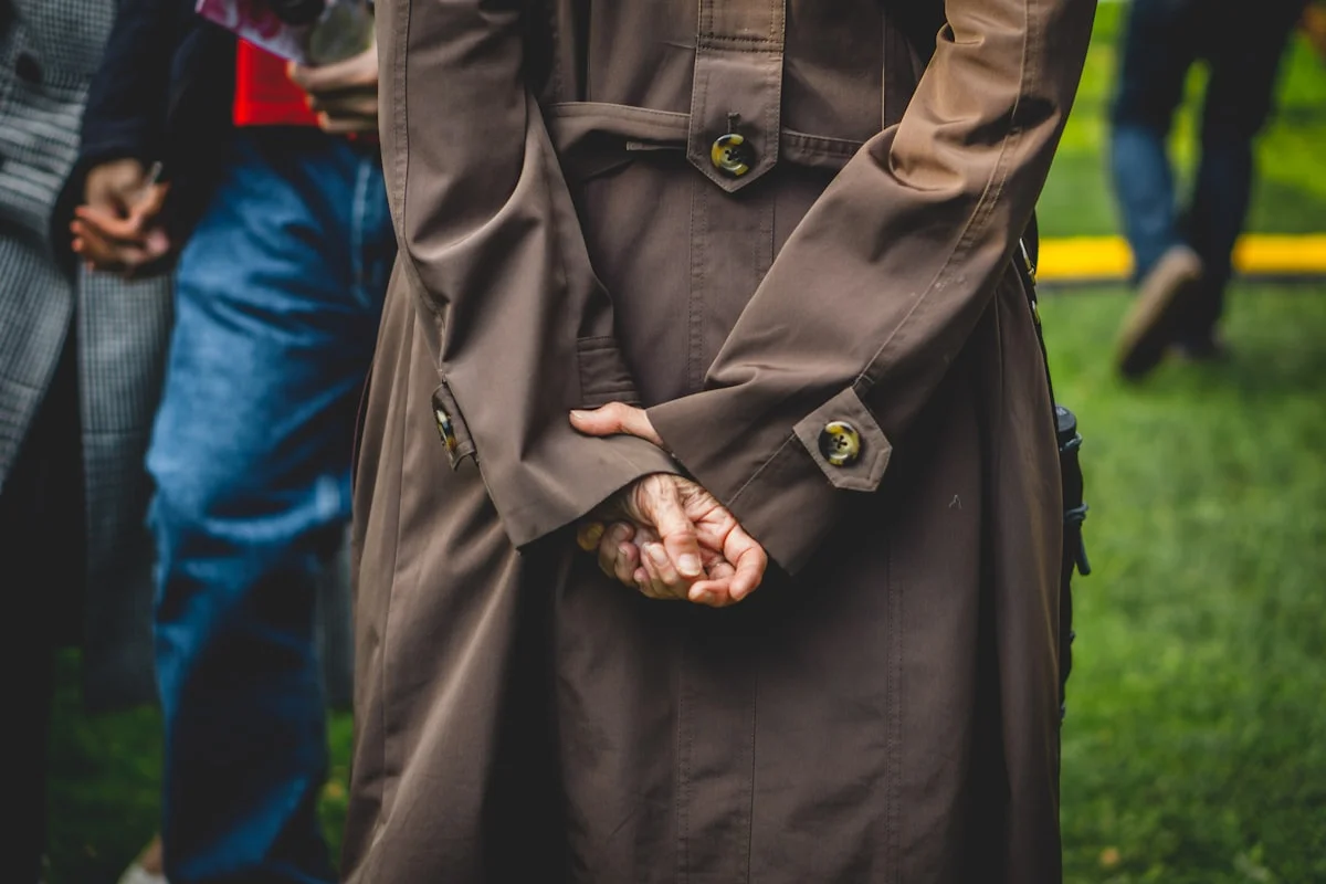 Chocolate brown and olive coat in Deep Autumn colors
