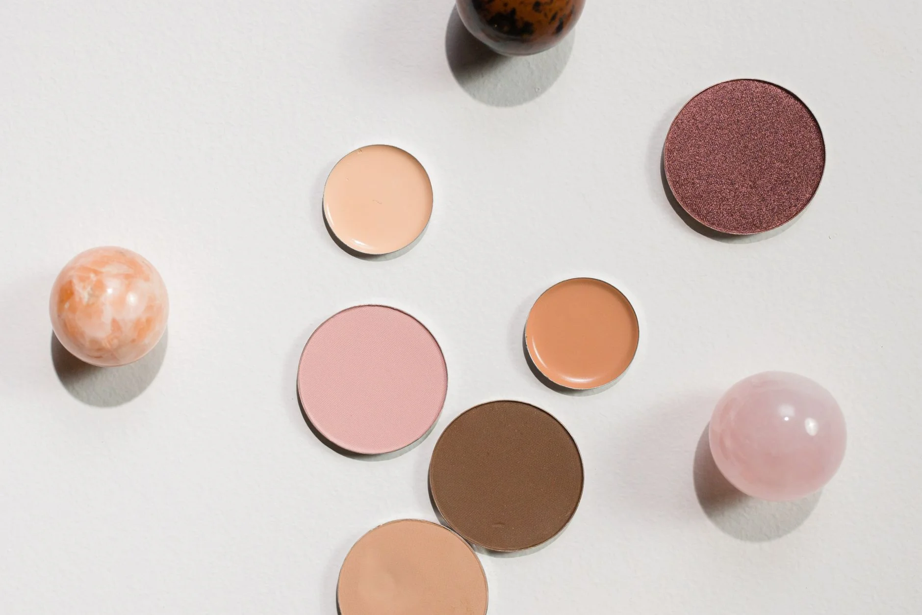 Butter yellow and soft peach accessories flatlay in Light Spring colors
