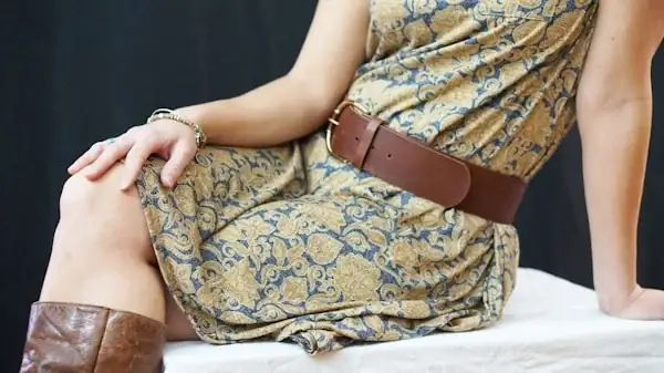 Womens belted dress